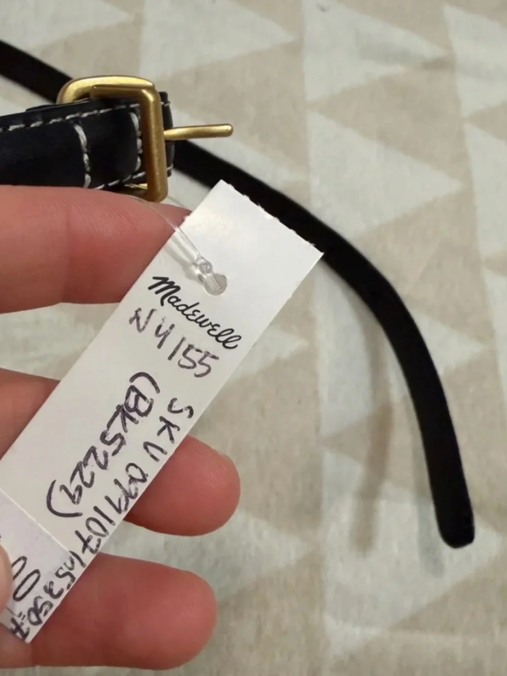 Madewell The Essential Skinny Leather Belt - True Black